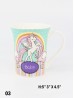 Unicorn Print Mug Cup Set (4ps) With Gift Box 350ml (12oz)